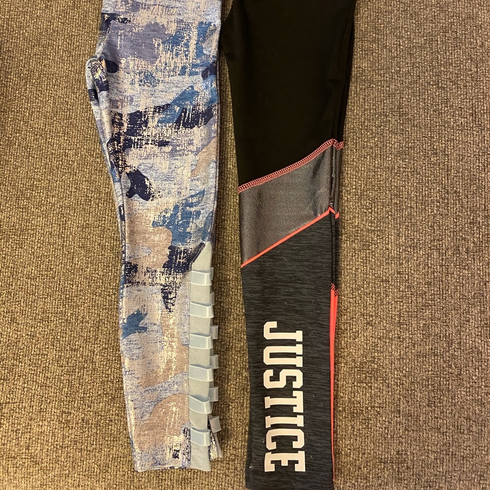Bundle of 2 Justice active leggings